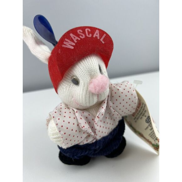 Wascal Wittle Wabbit Plush Bunny Rabbit Stuffed Animal Michal Cloes 1978 8" VTG - Picture 2 of 5